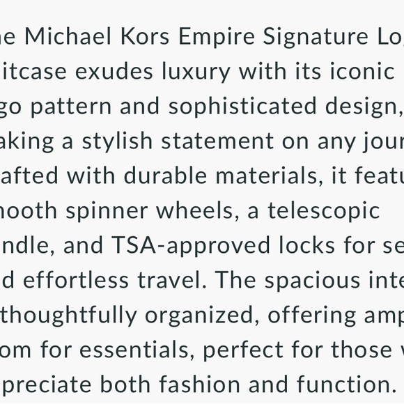 Michael kors Suitcase - Picture 10 of 10